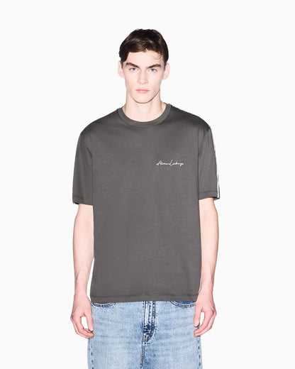 Logo t-shirt in mercerized cotton