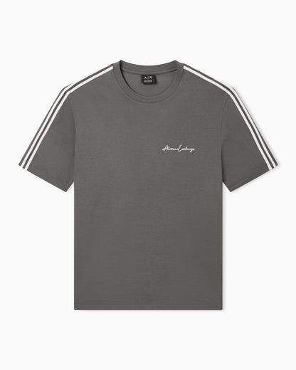 Logo t-shirt in mercerized cotton