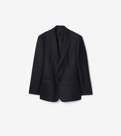Check Wool Tailored Jacket in Tarmac grey/dark pewter grey