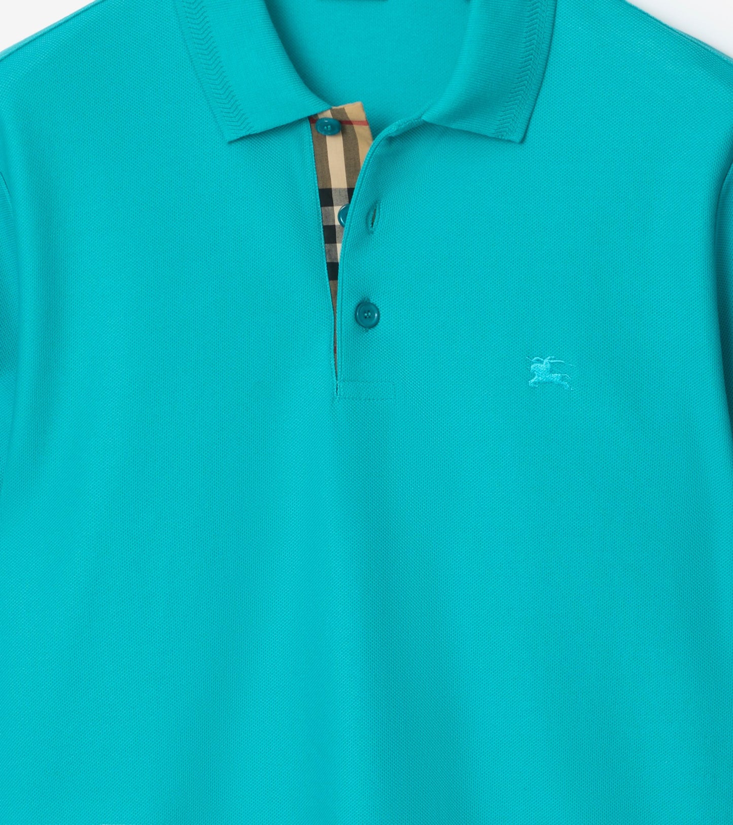 Cotton Polo Shirt in Atom blue