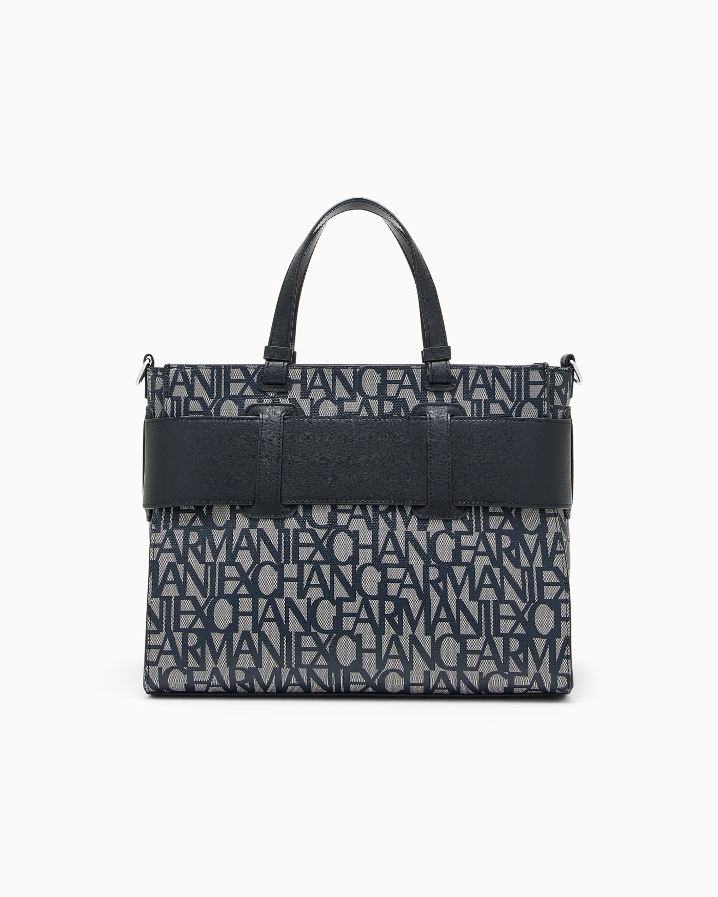 Monogram fabric shopper woman