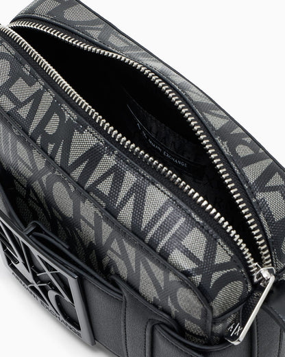 Crossbody bag compact monogram for woman