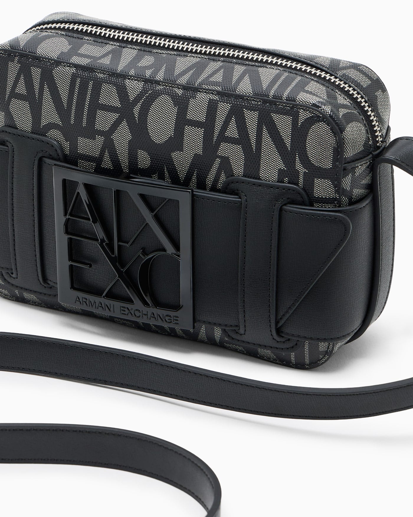 Crossbody bag compact monogram for woman