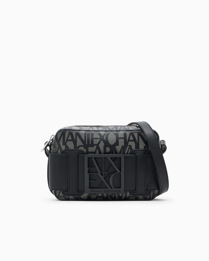 Crossbody bag compact monogram for woman