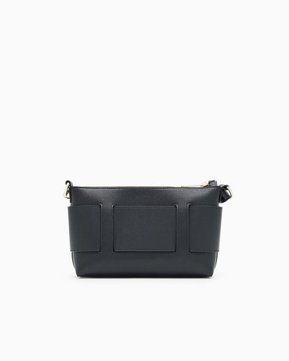 Shoulder bag with embossed logo for woman