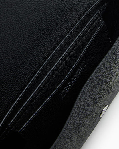 Shoulder bag with pebbled finish for woman