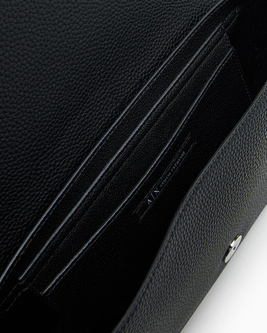 Shoulder bag with pebbled finish for woman