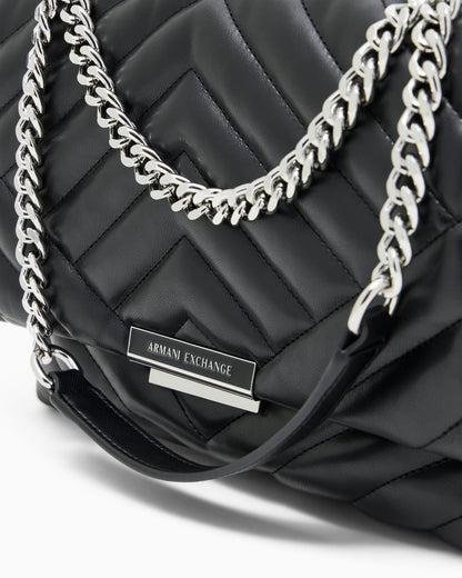 Crossbody bag quilted compact for woman