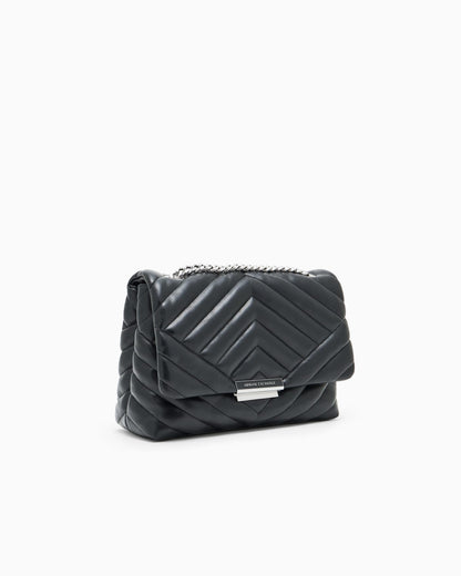 Crossbody bag quilted compact for woman