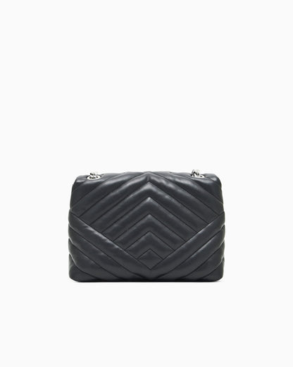 Crossbody bag quilted compact for woman