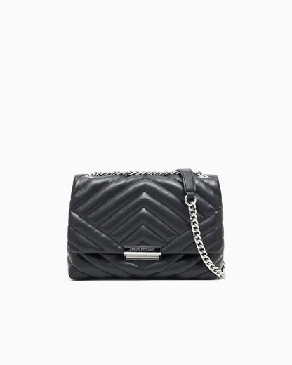 Crossbody bag quilted compact for woman