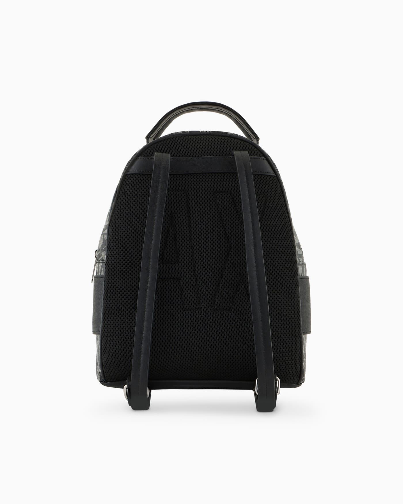 Backpack with contrasting allover logo