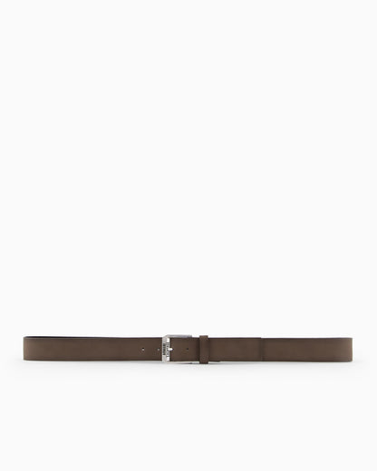 Coated leather belt