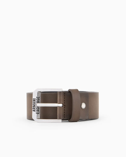 Coated leather belt