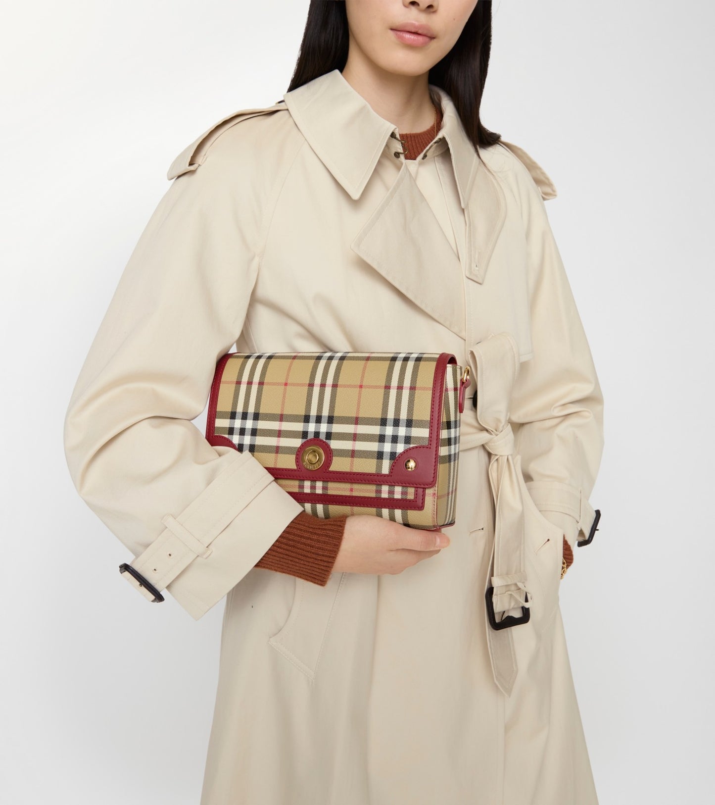 Note Bag in Archive beige/ruby red