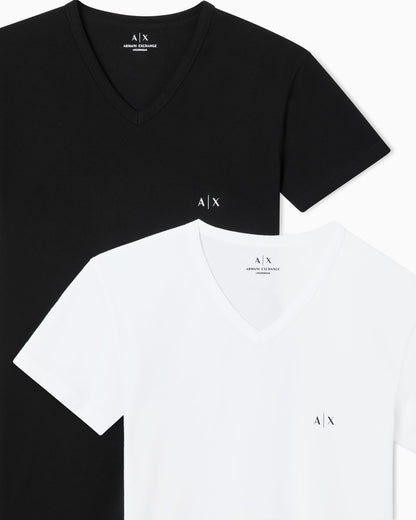V-neck t-shirt stretch cotton lounge man