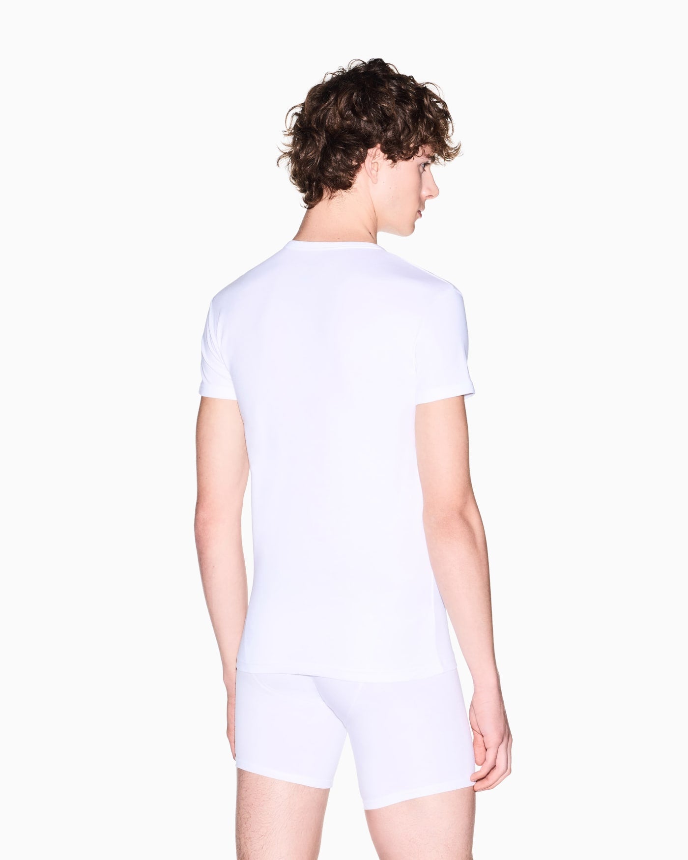 V-neck t-shirt stretch cotton lounge man
