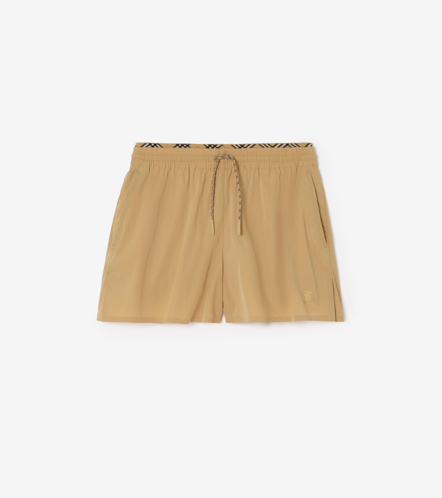 Stretch Nylon Shorts in Beige