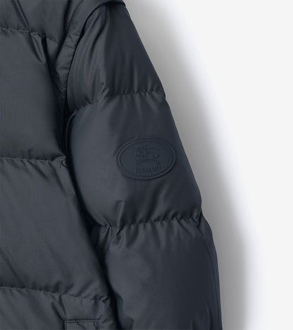 Detachable Sleeve Bideford Puffer Jacket in Navy