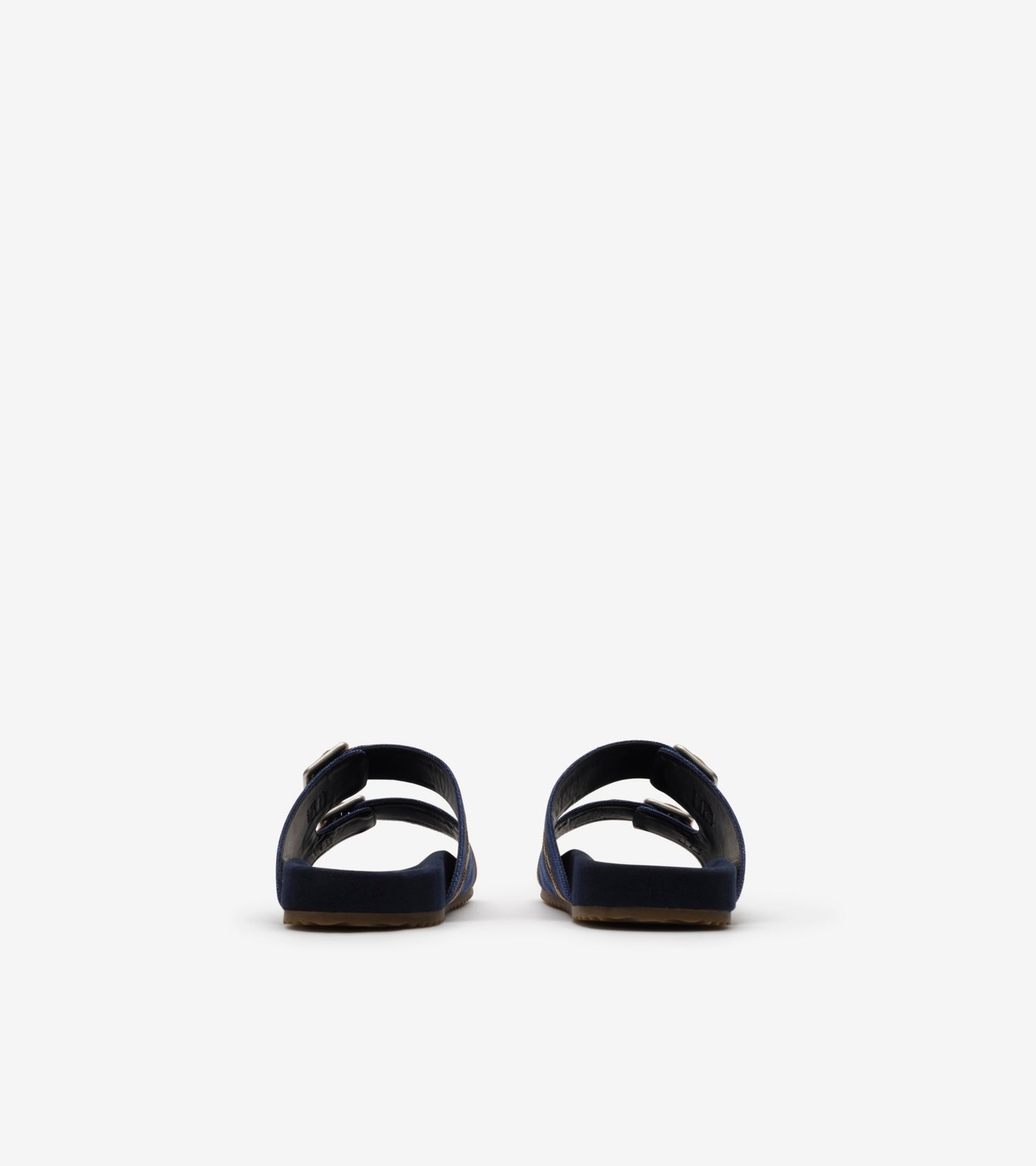 Check Denim Urchin Sandals in Navy