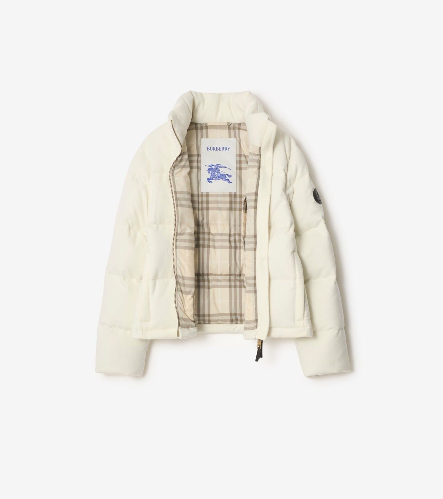 Cashmere Ambleside Puffer Jacket in Ice white