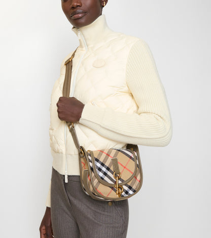 Mini B Clip Messenger Bag in Sand beige
