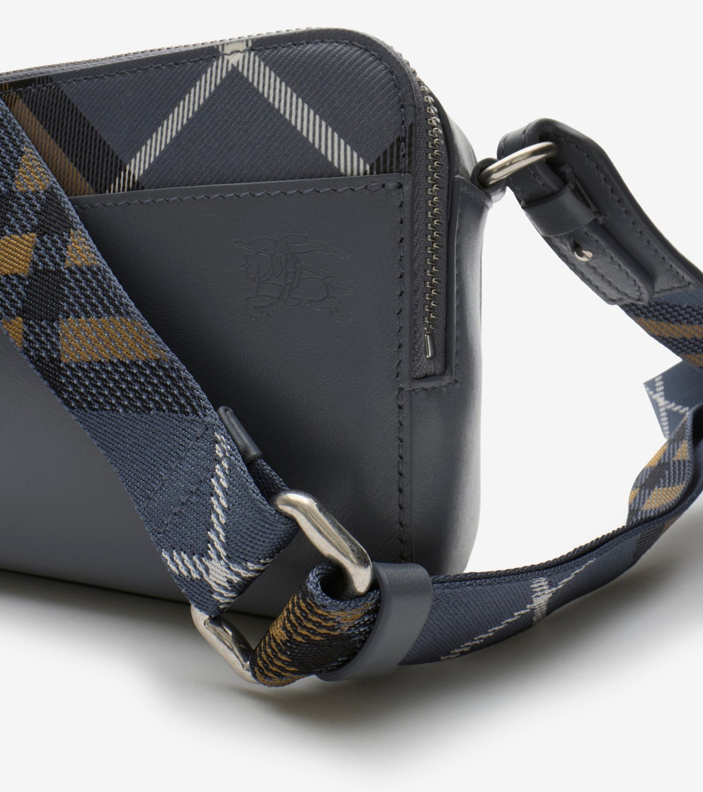 Pop Check Crossbody Bag in Wave blue
