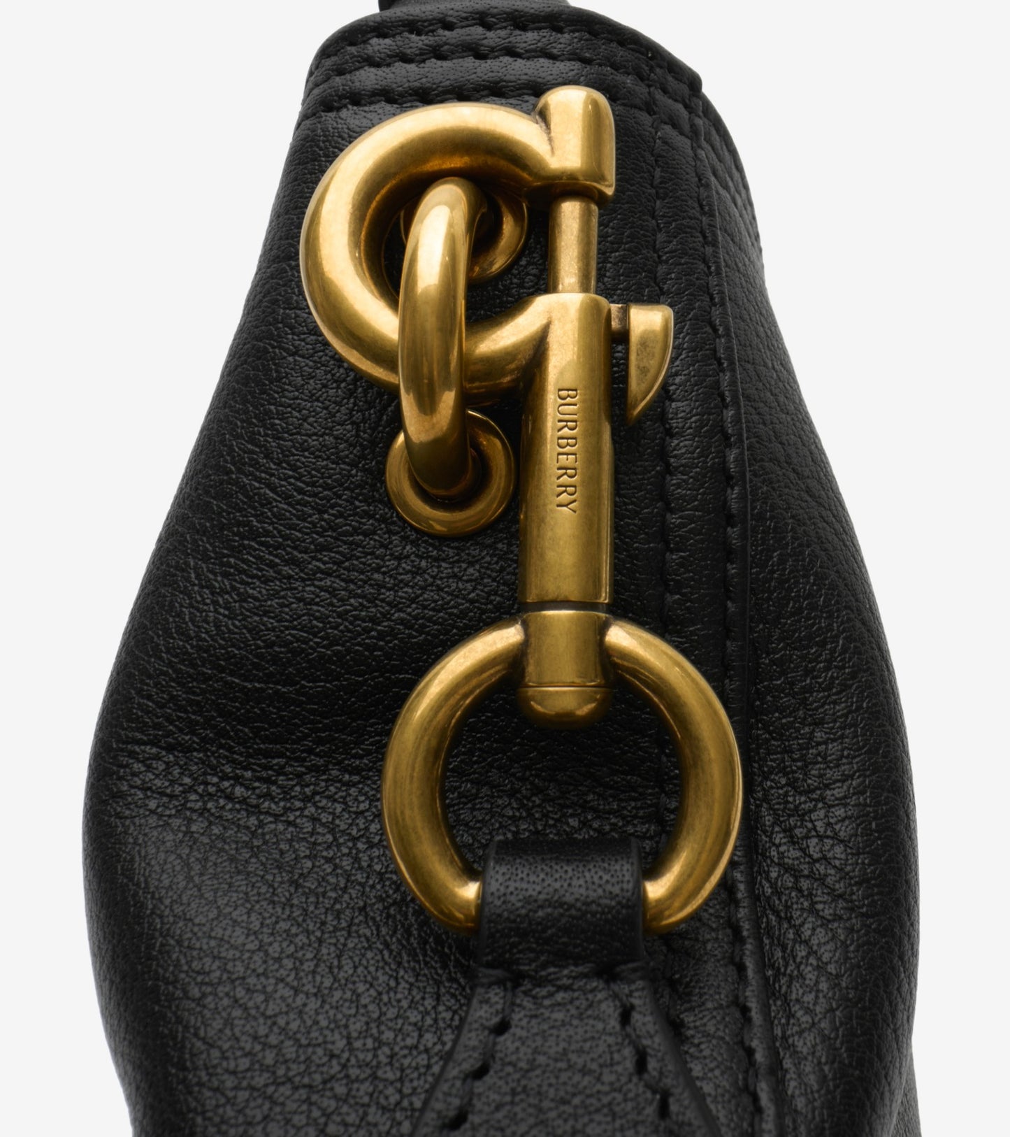 Mini B Clip Bucket Bag in Black