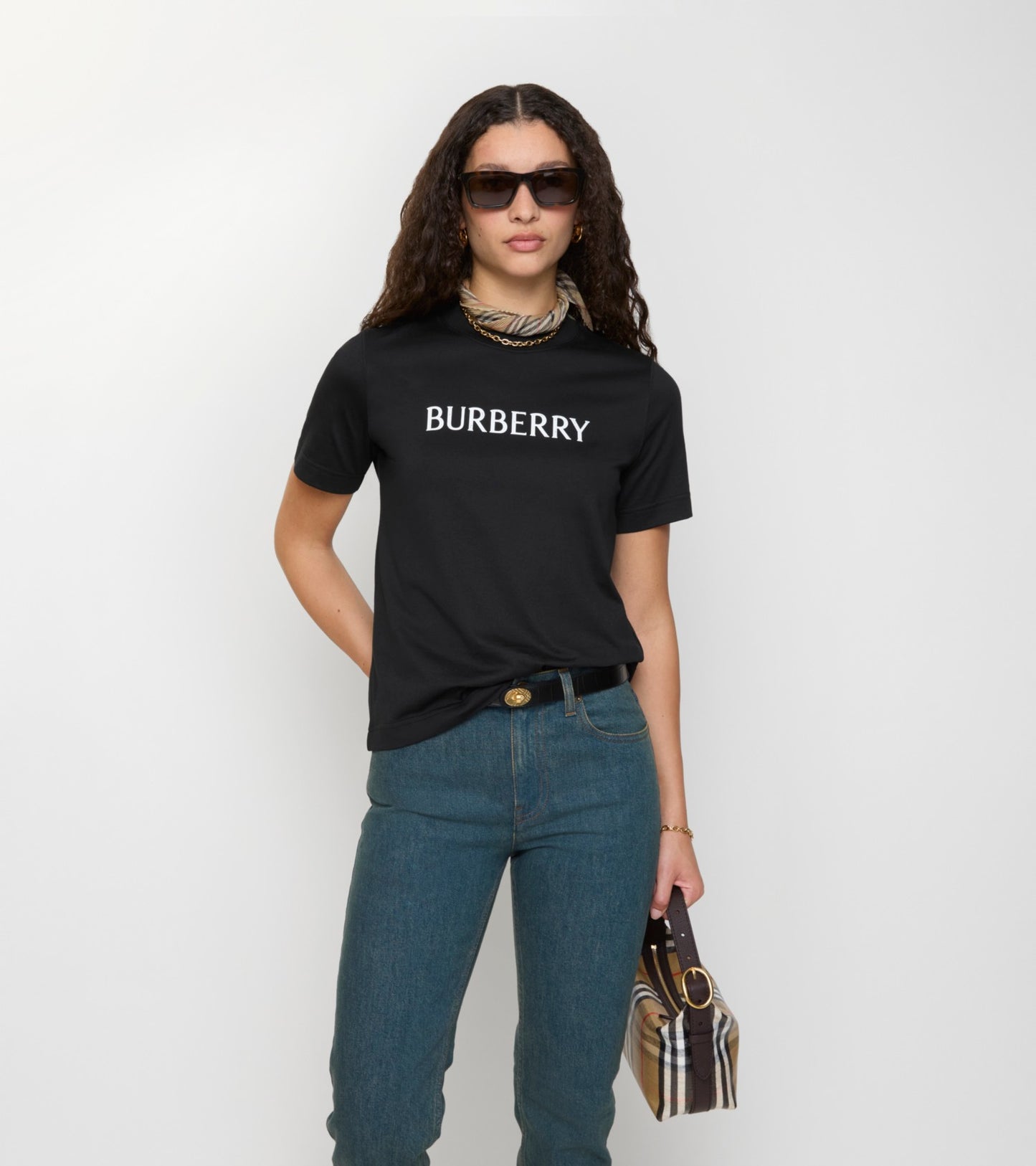 Logo Cotton T-shirt in Black