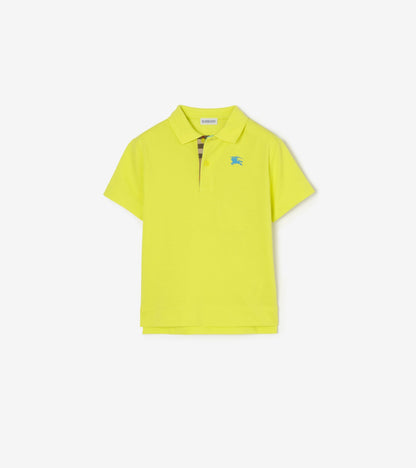 Cotton Piqué Polo Shirt in White