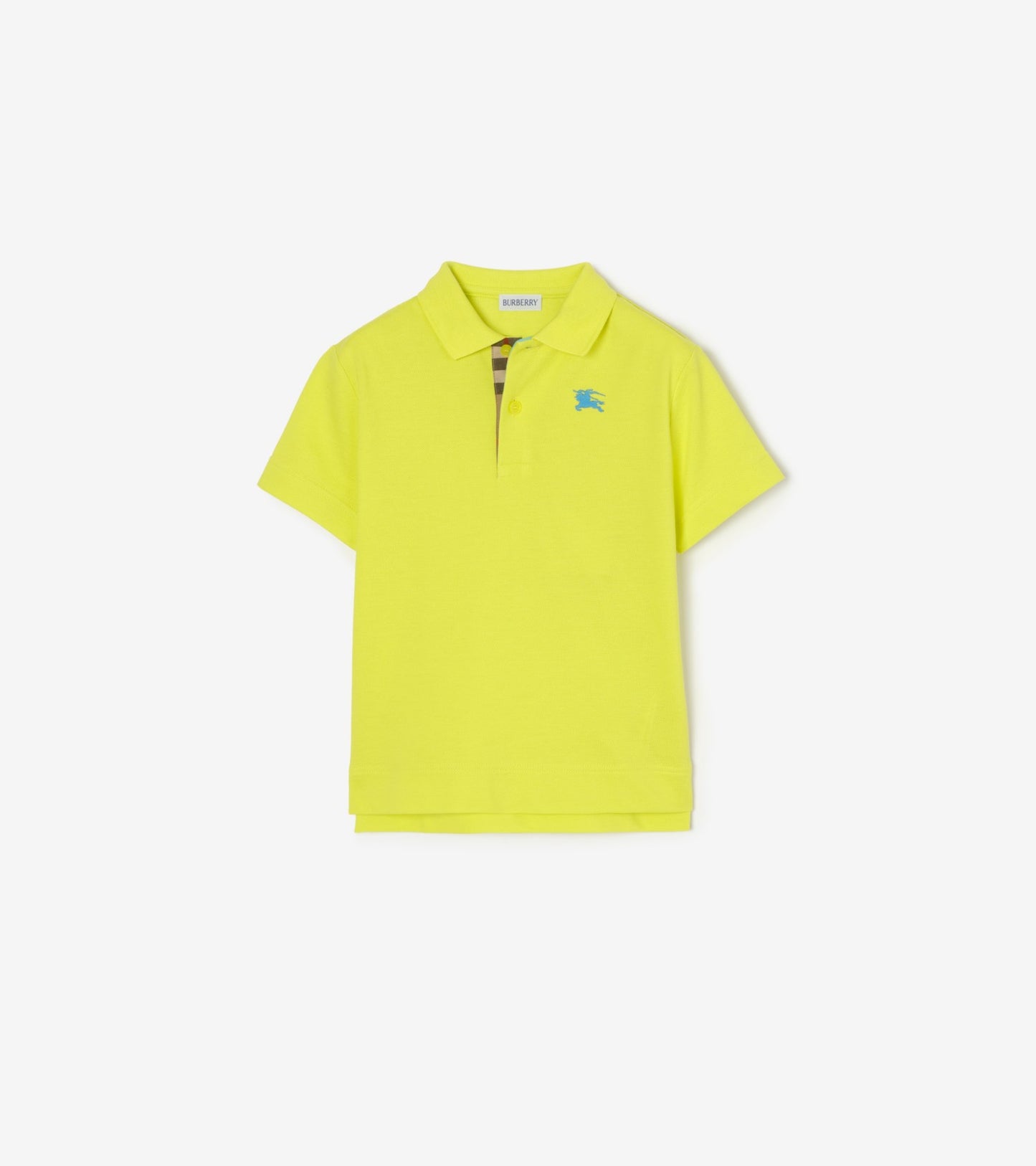 Cotton Piqué Polo Shirt in Vivid lime