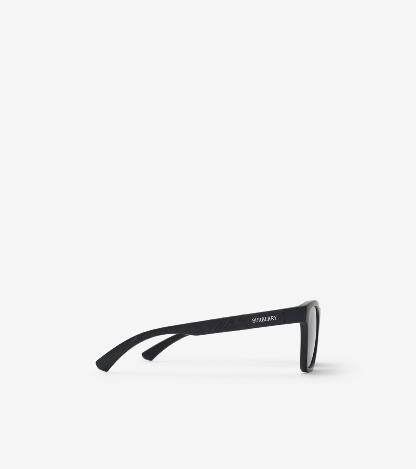 Textured Check Square Sunglasses in Black