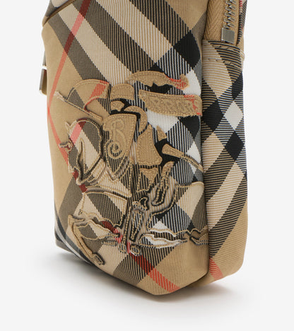 Check Phone Bag in Sand beige