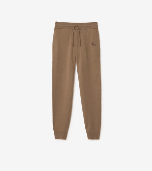 Wool Blend Track Pants in Camel