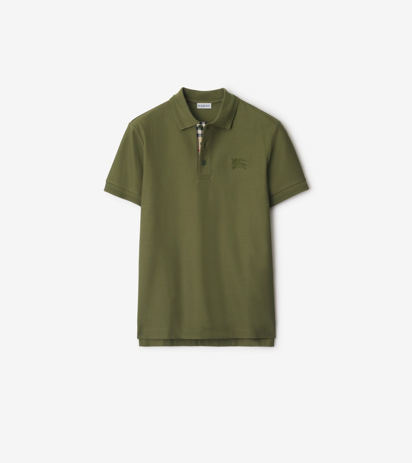 Cotton Polo Shirt in Clay brown