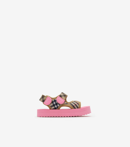 Check Sandals in Sand beige/pink - Children