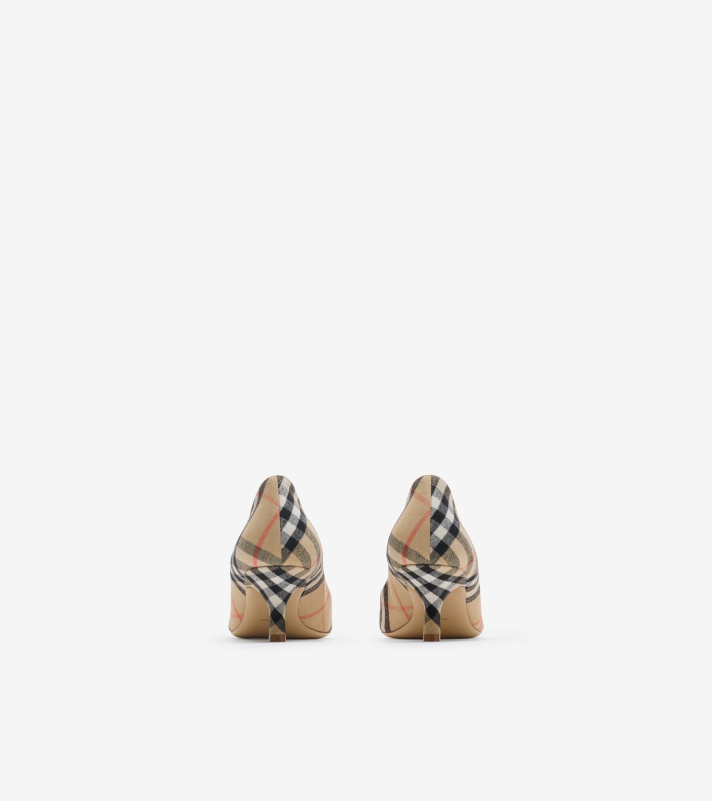 Check Dame Pumps in Sand beige