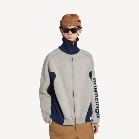 Bodies knitted zip-up cardigan