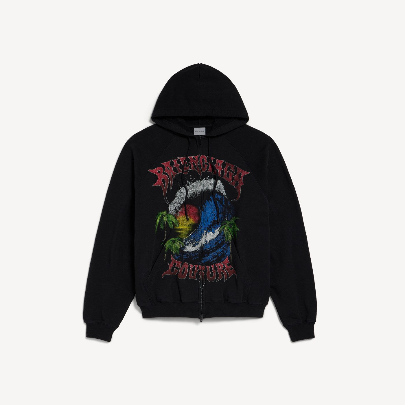 Vintage surfer zip-up hoodie