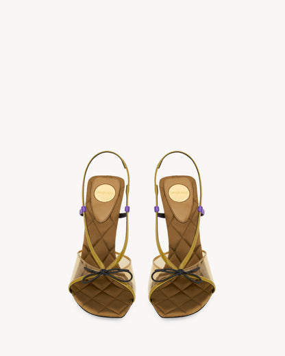 JEAN sandals in TPU and satin