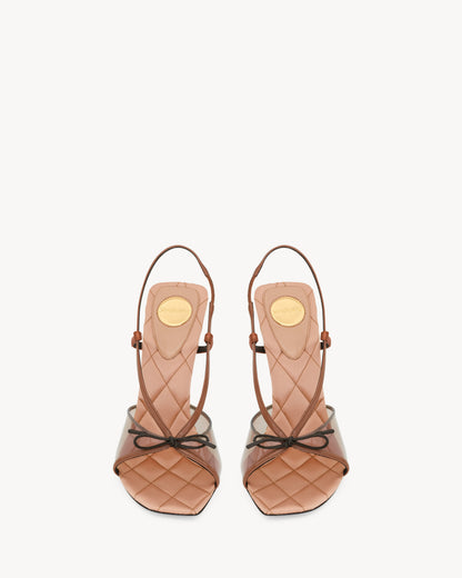 JEAN sandals in TPU and satin