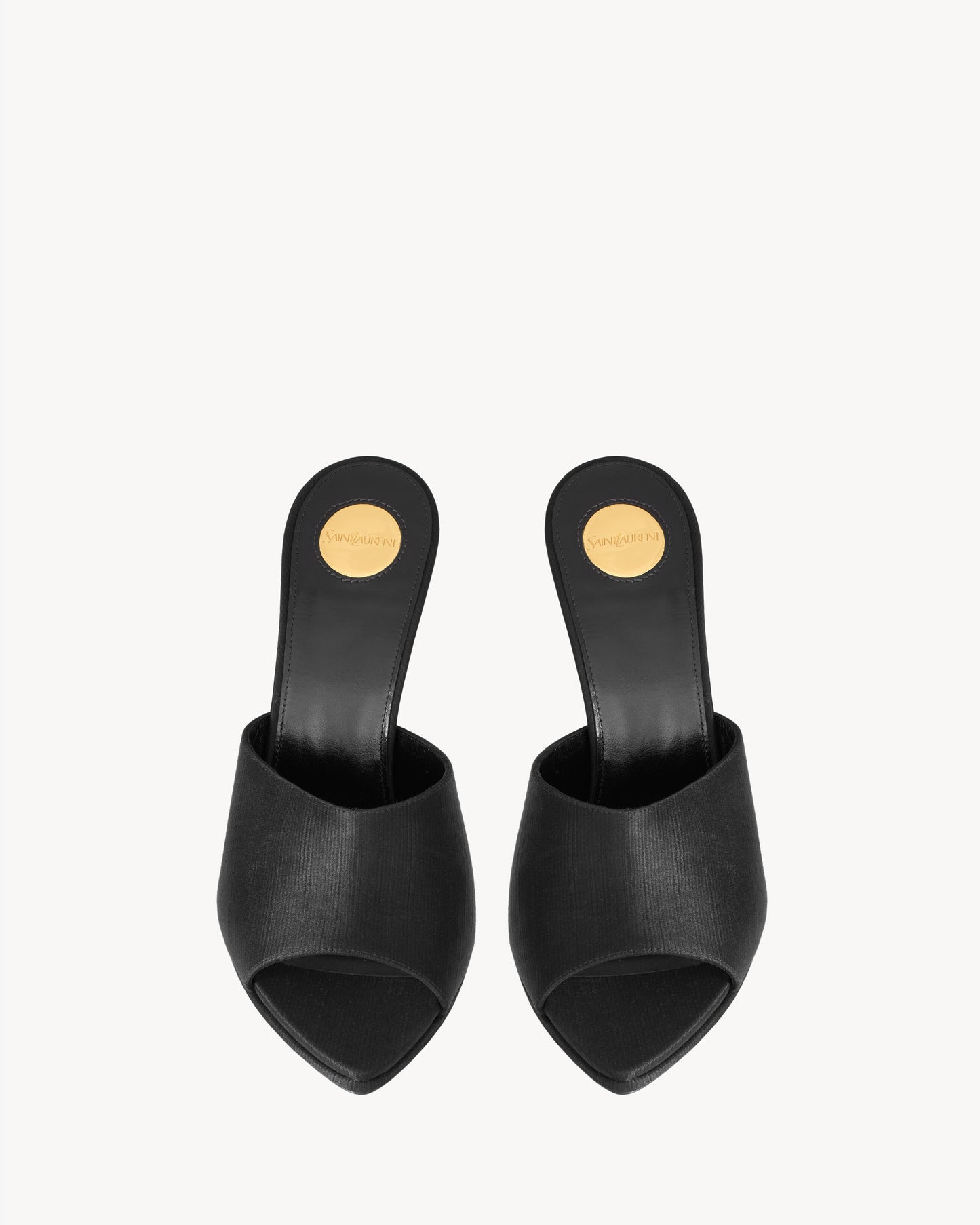 LEON mules in satin