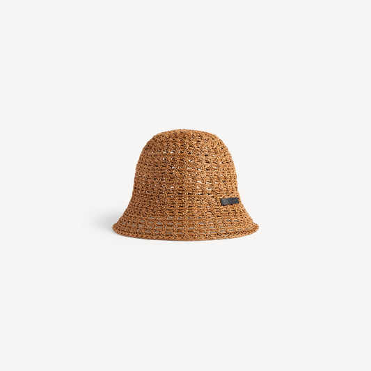 Raffia bucket hat