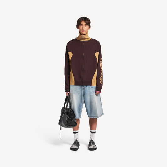 Denim stay press shorts