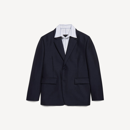 Hybrid shirt jacket