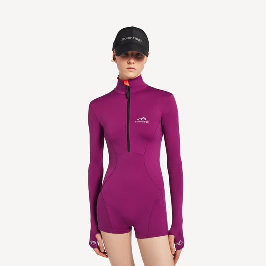 Techwear short long sleeve bodysuit