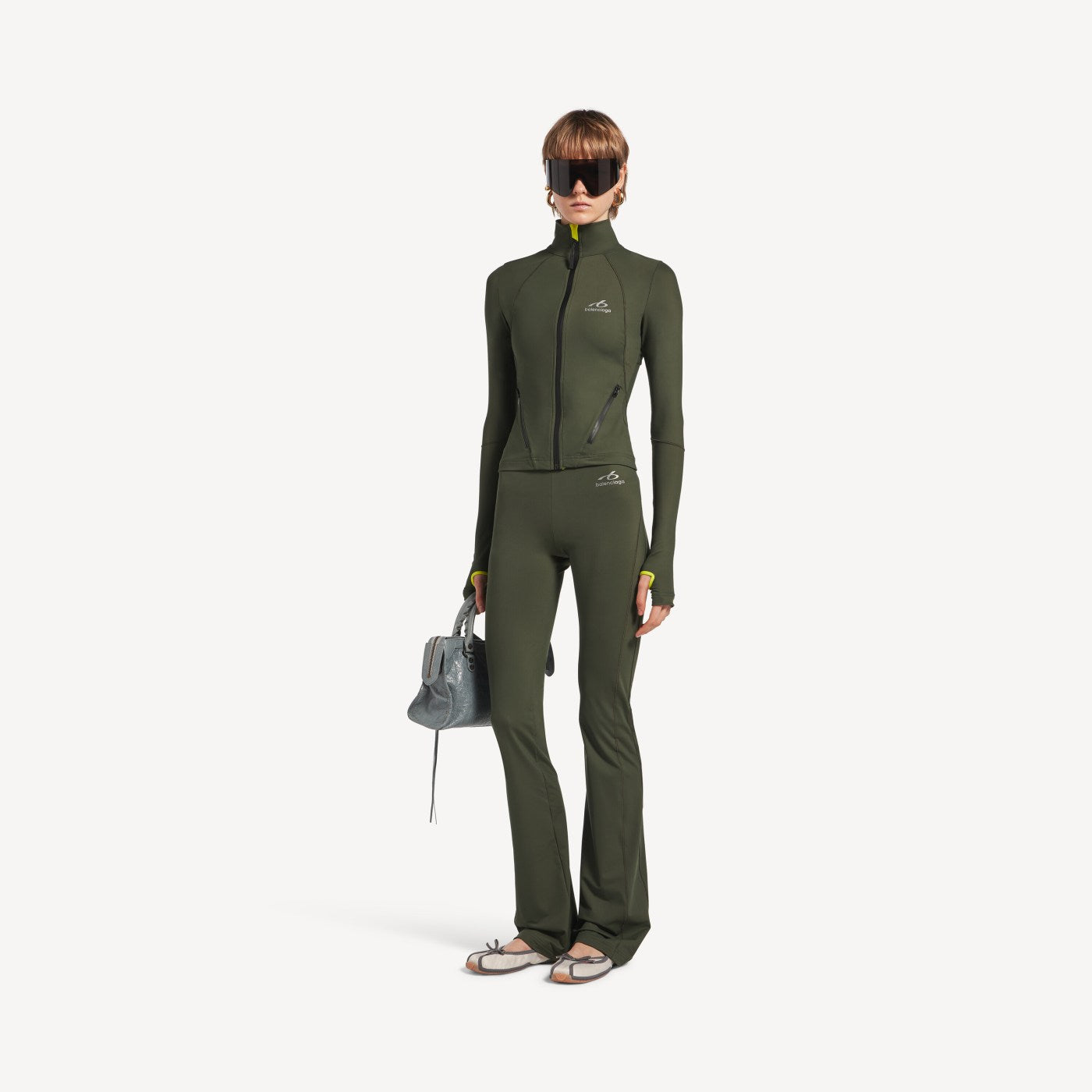 Techwear flared leggings