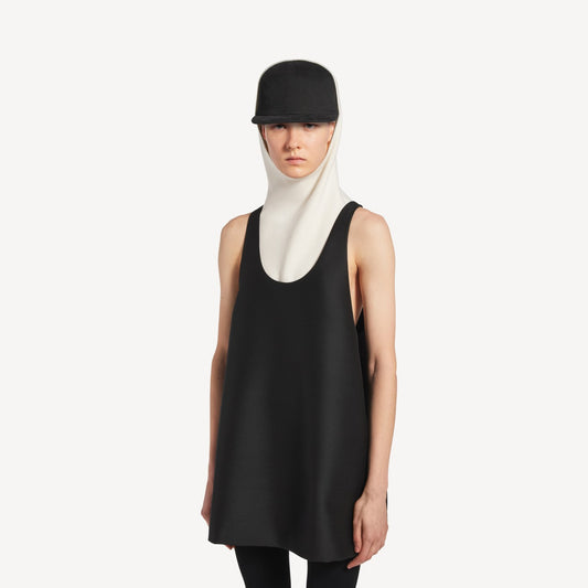 Scooped mini dress