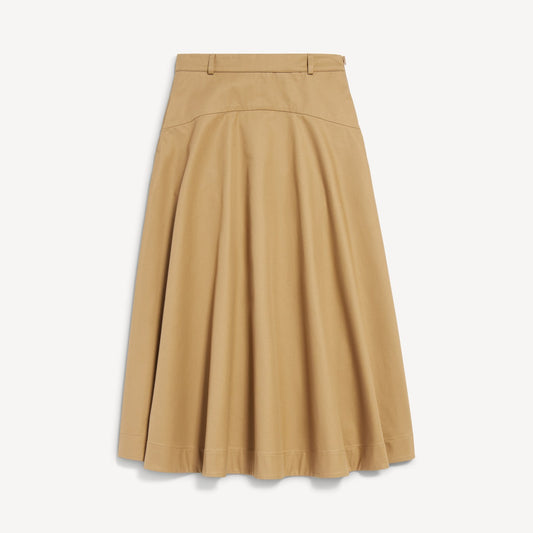 A-line cotton skirt