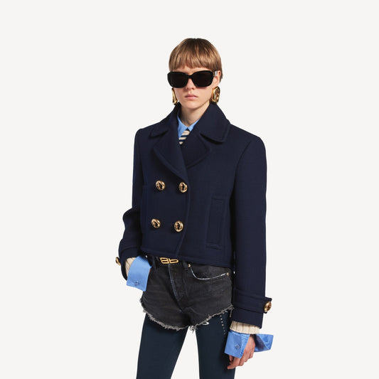 Cropped peacoat